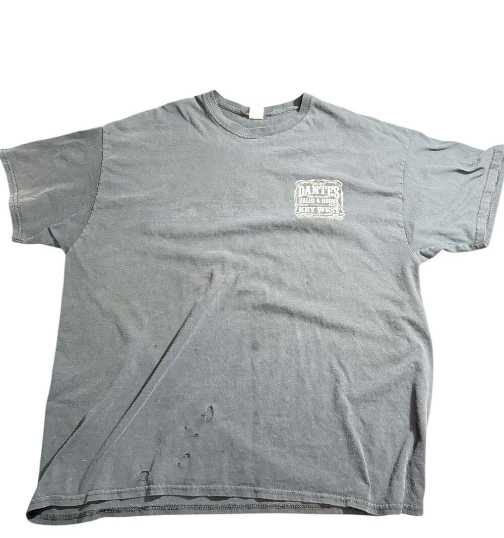 Dante’s Halos & Horns Key West Florida T-Shirt Men’s XXL Distressed